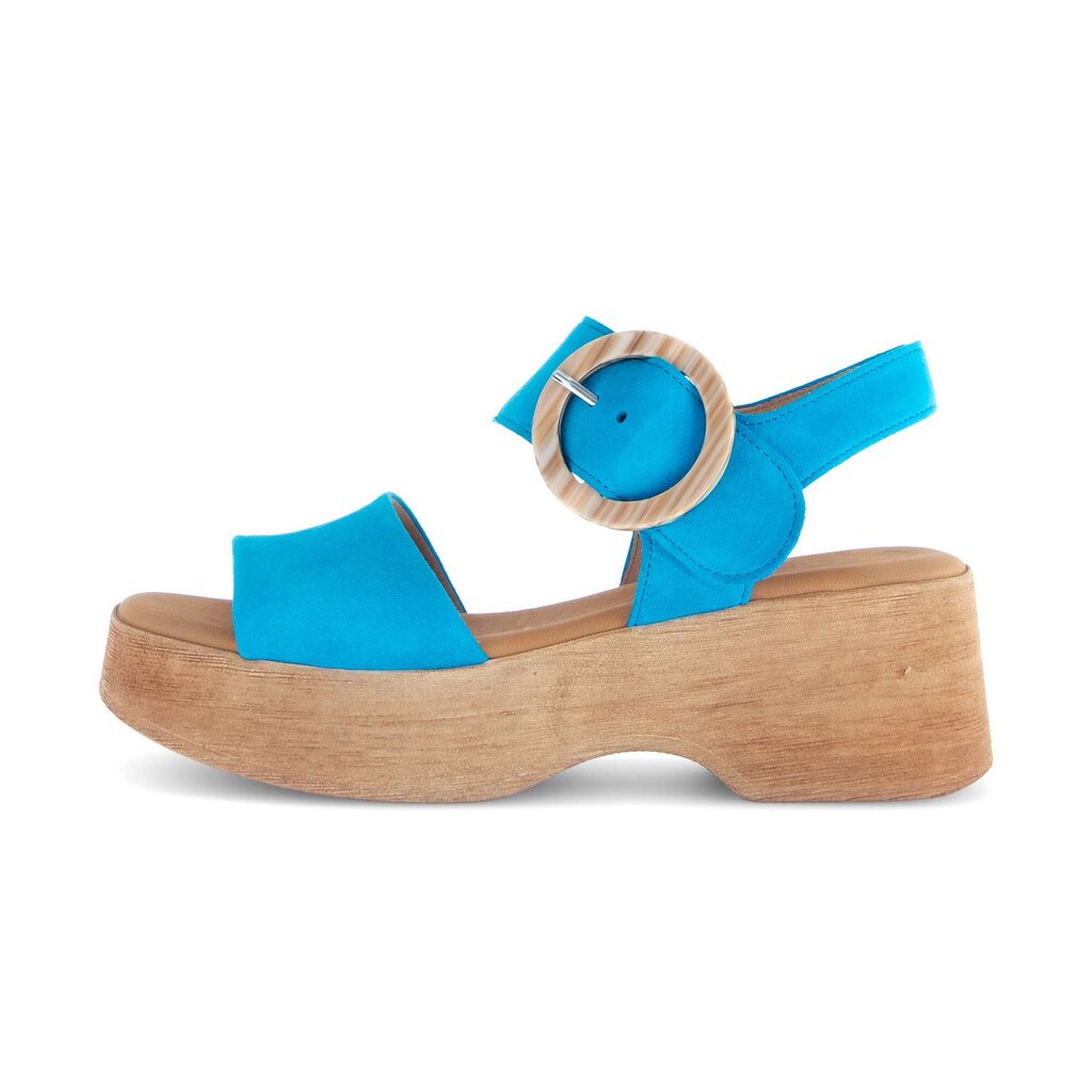Sandal met riempjes blauw