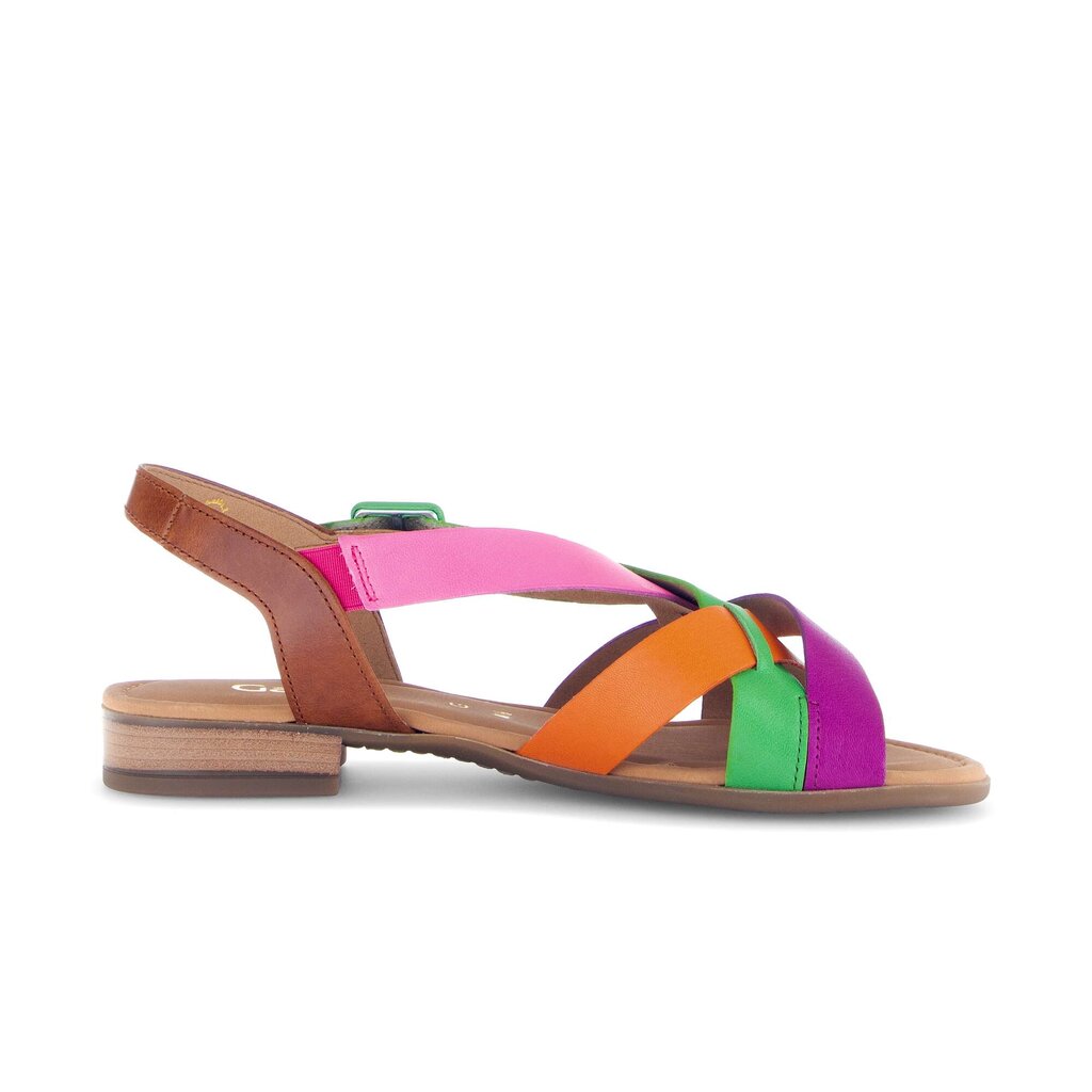 Sandal met riempjes multicolour