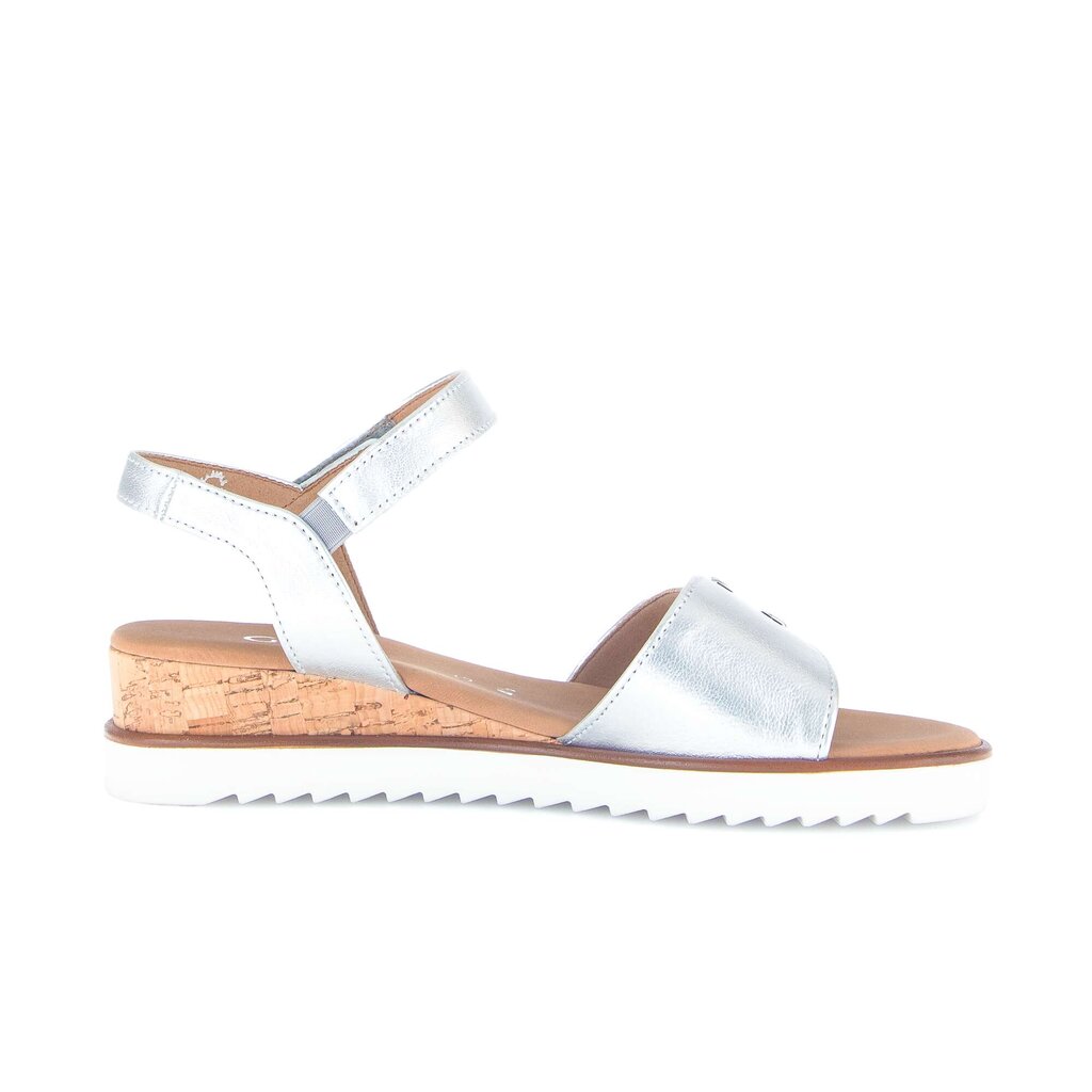 Sandal met riempjes zilver