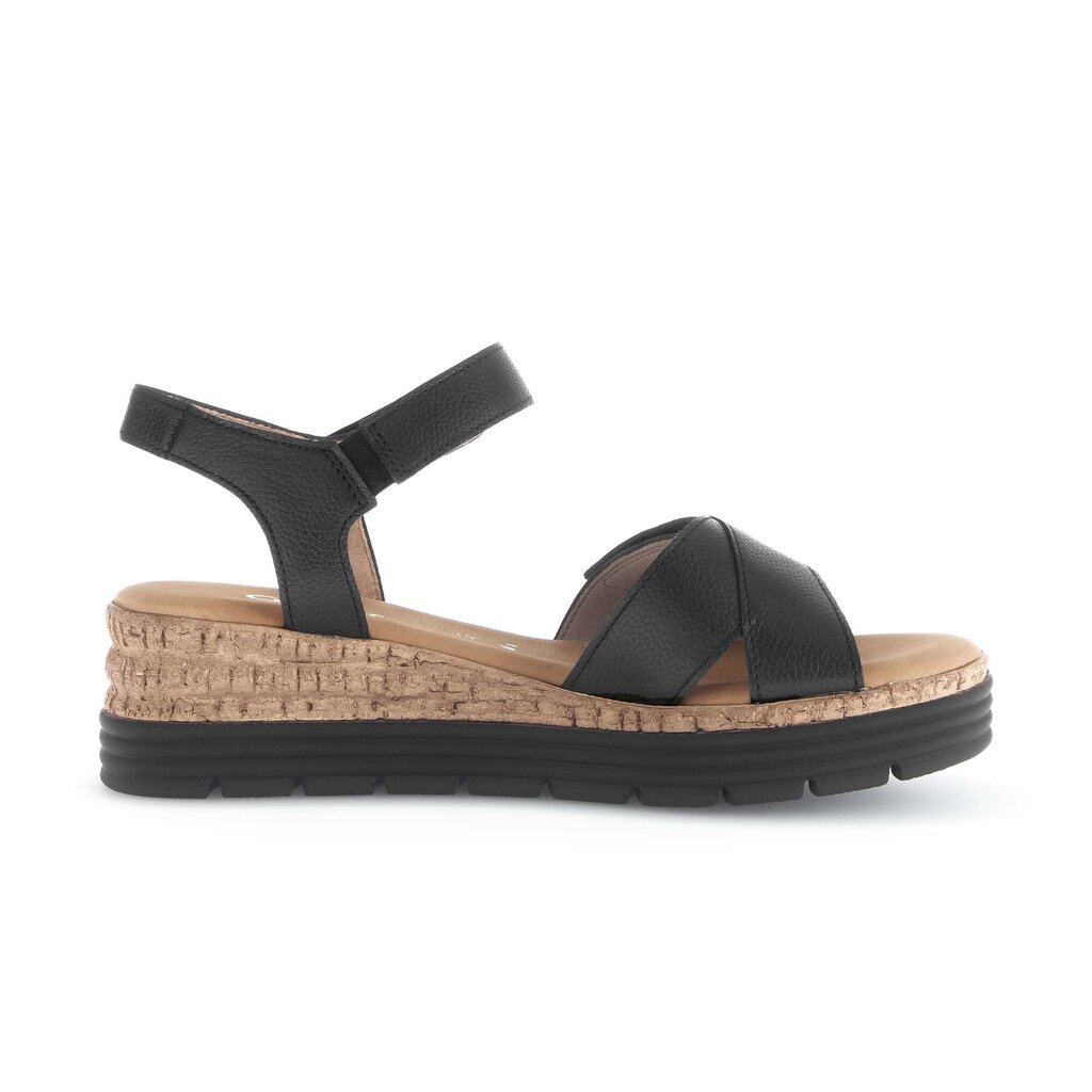 Sandal met riempjes zwart