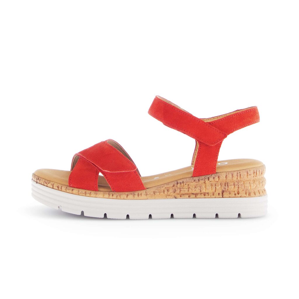 Sandal met riempjes rood