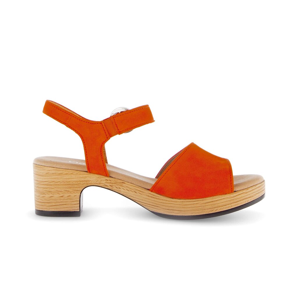 Sandal met riempjes oranje