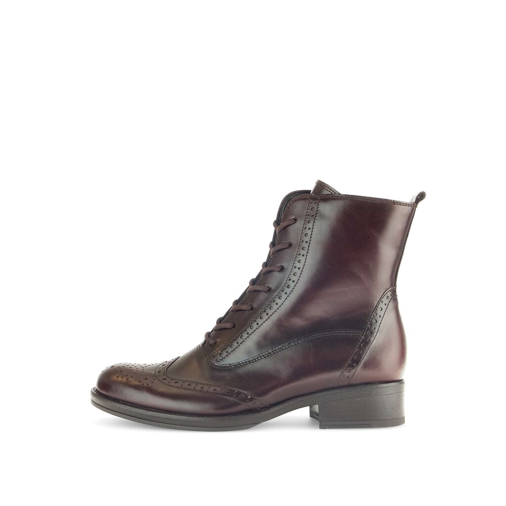 Enkellaarsjes met veter bruin