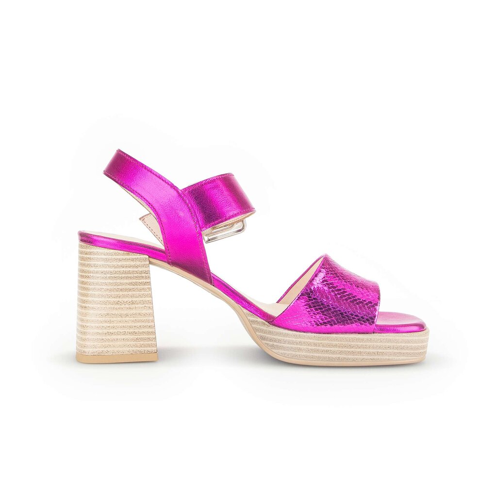 Sandale met plateauzool roze