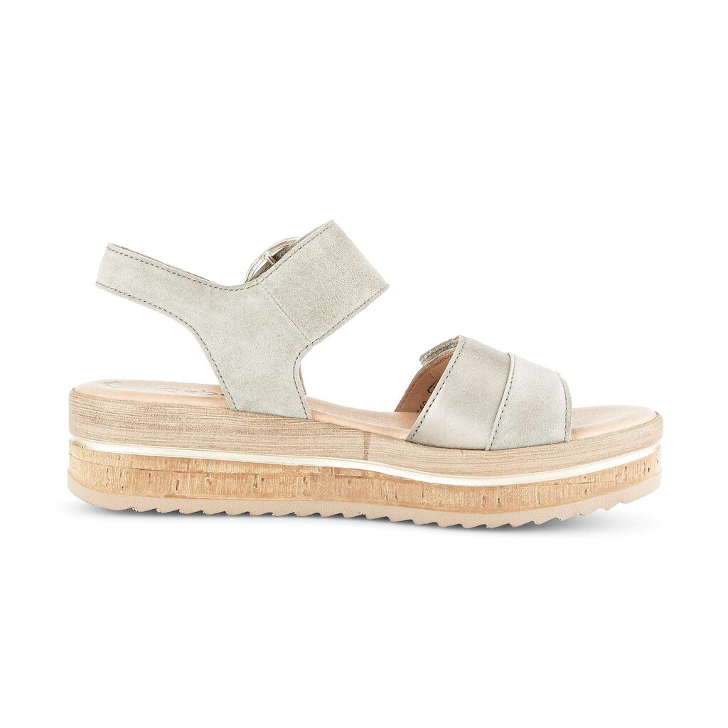 Sandale met plateauzool groen