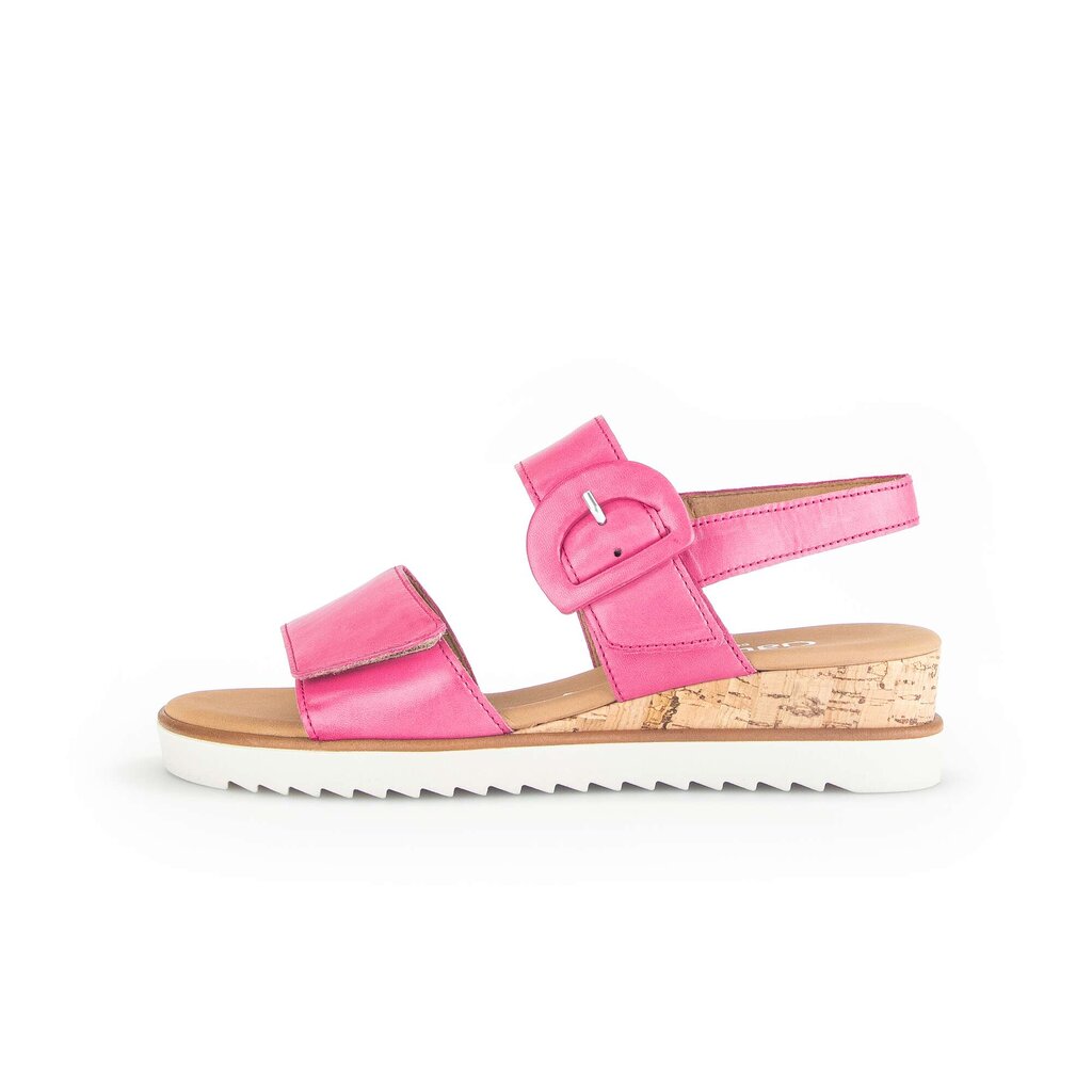 Sandaleno met sleehak roze