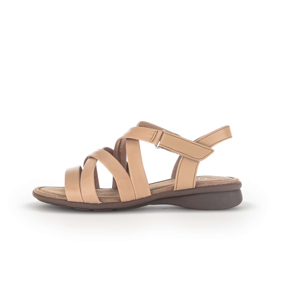 Sandal met riempjes bruin