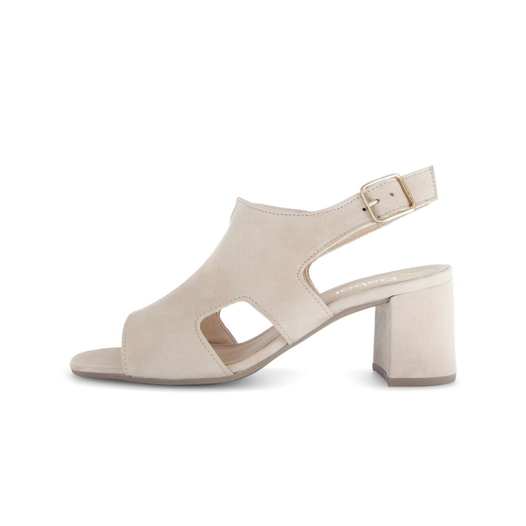 Sandal met riempjes beige