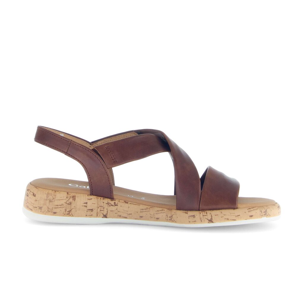 Sandal met riempjes bruin
