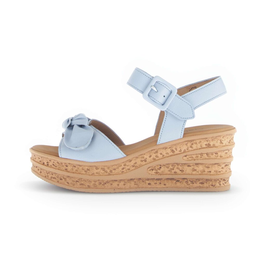 Sandaleno met sleehak blauw