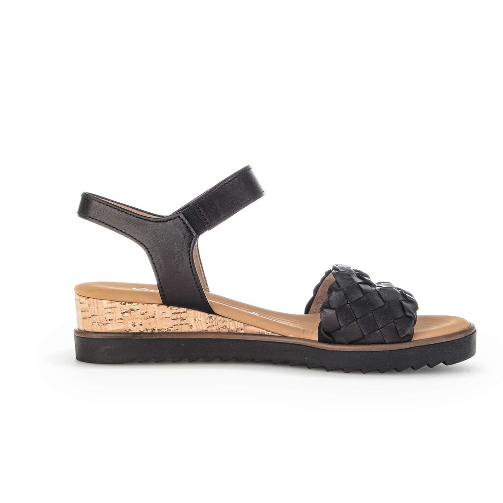 Sandaleno met sleehak zwart