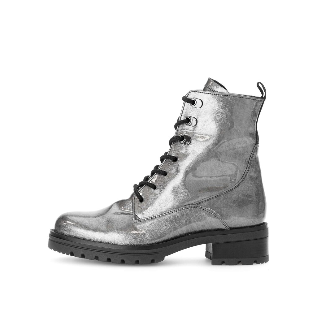 Enkellaarsjes met veter grijs