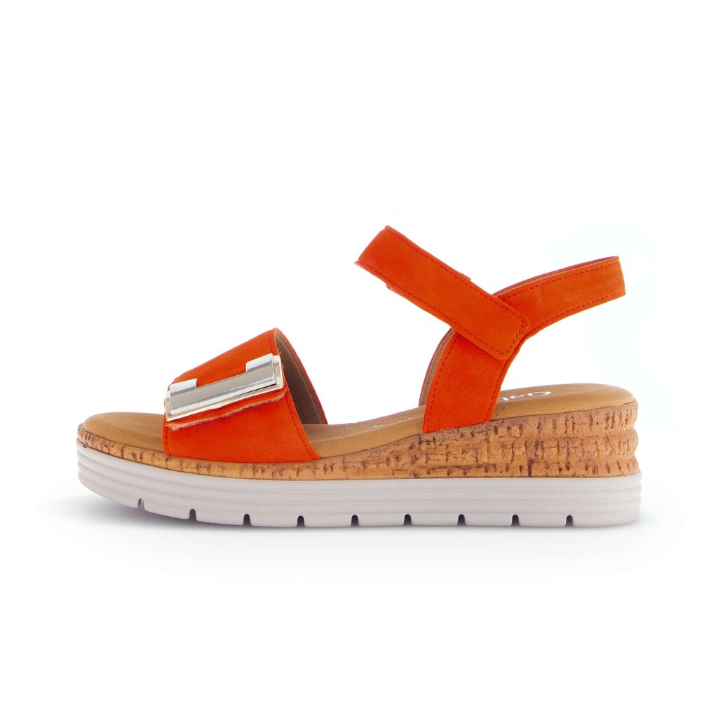 Sandal met riempjes oranje