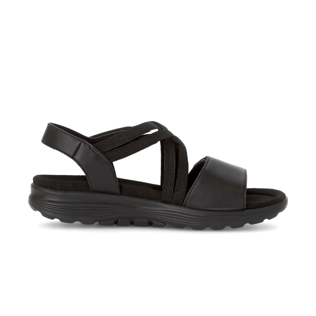Sandal met riempjes zwart
