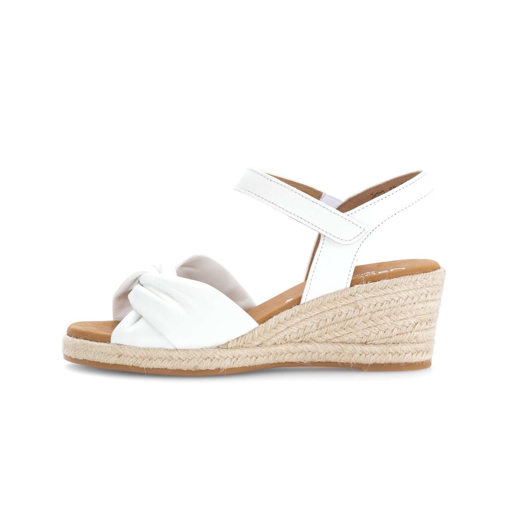 Sandaleno met sleehak wit