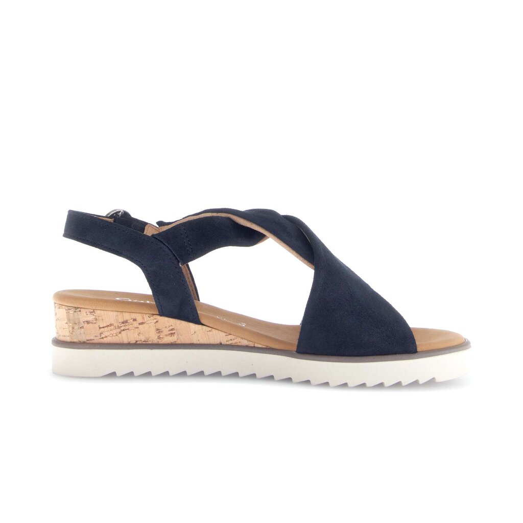 Sandal met riempjes blauw