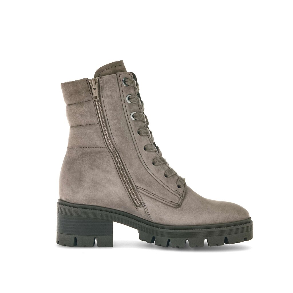 Enkellaarsjes met veter grijs