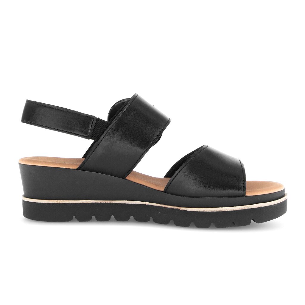 Sandale met plateauzool zwart