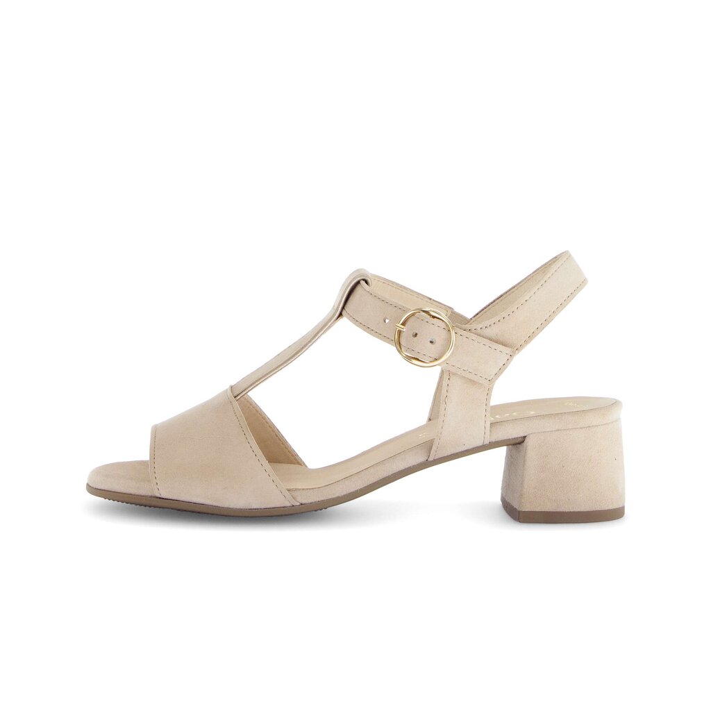 Sandal met riempjes beige