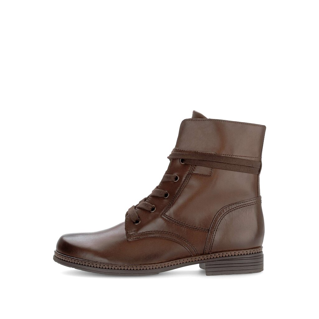 Enkellaarsjes met veter bruin