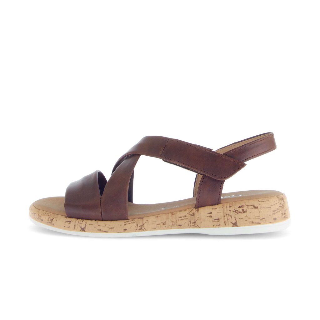Sandal met riempjes bruin