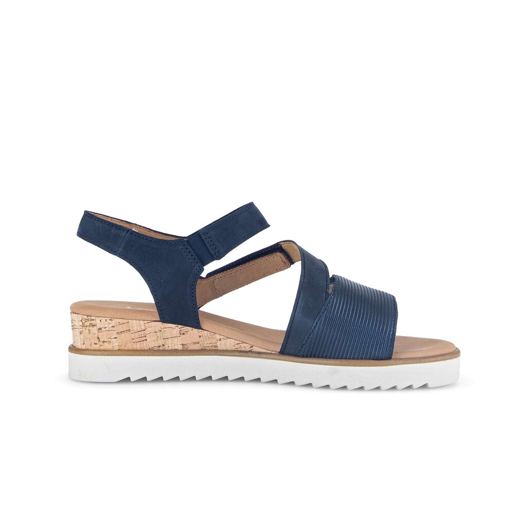 Sandaleno met sleehak blauw