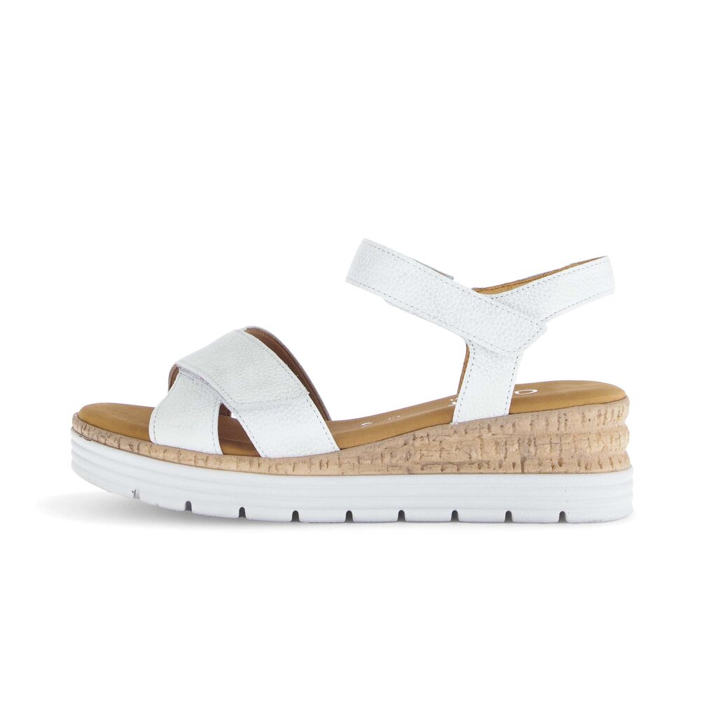 Sandal met riempjes wit