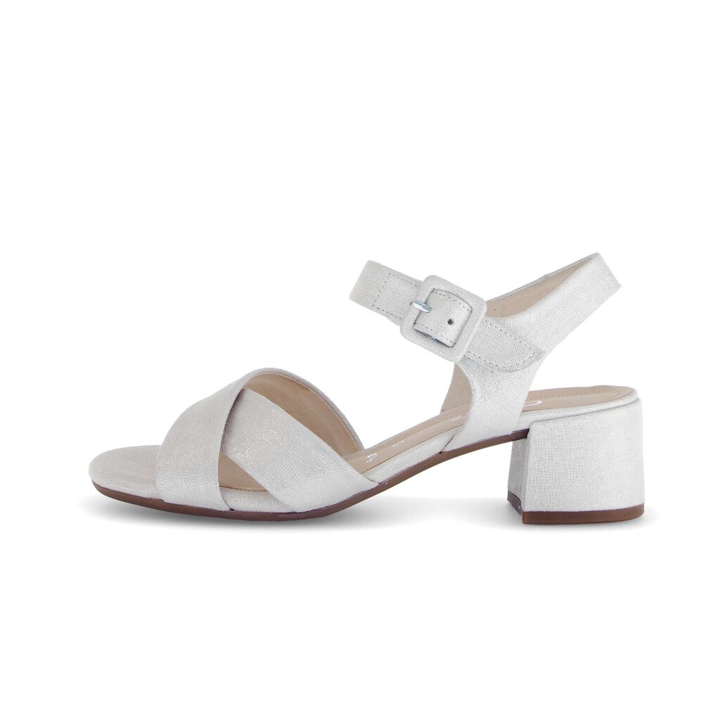 Sandal met riempjes wit