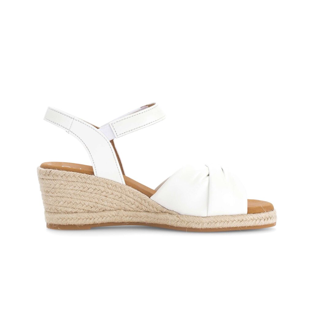 Sandaleno met sleehak wit