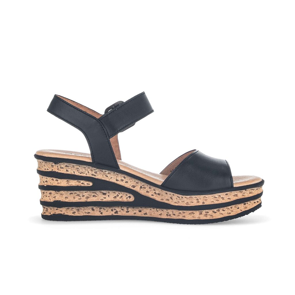 Sandaleno met sleehak zwart