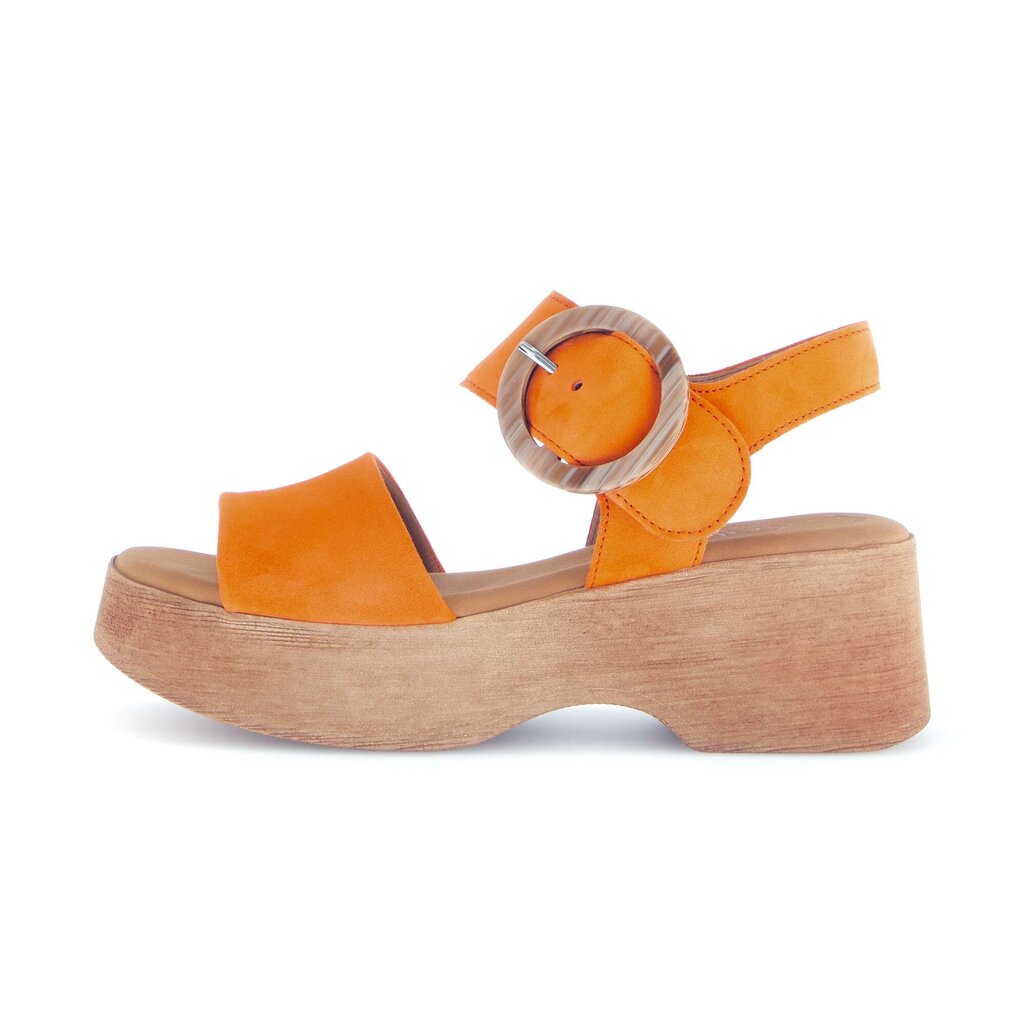 Sandal met riempjes oranje