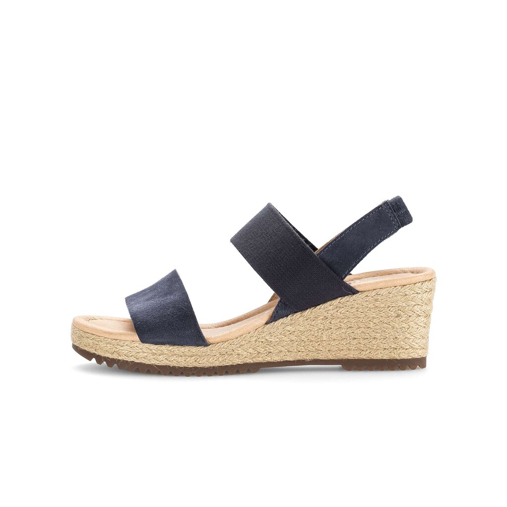 Sandaleno met sleehak blauw