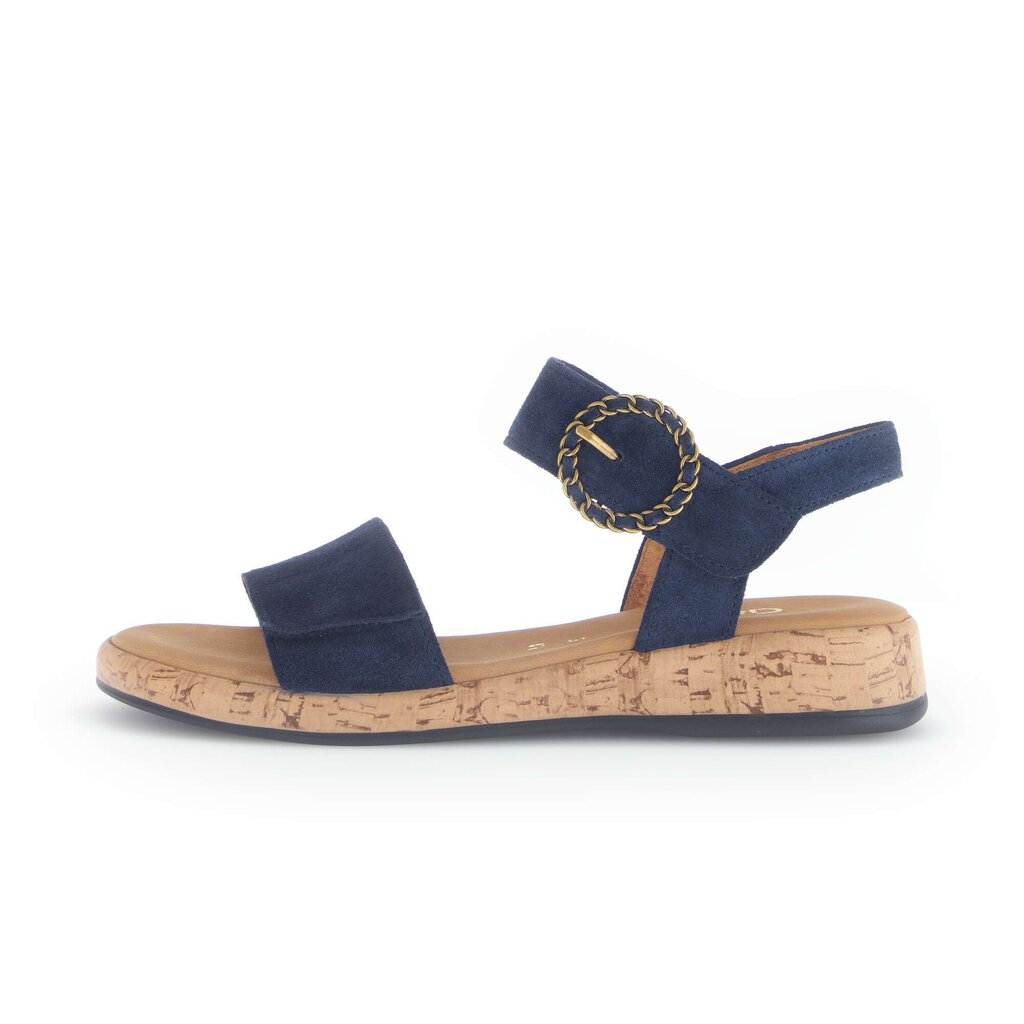 Sandal met riempjes blauw