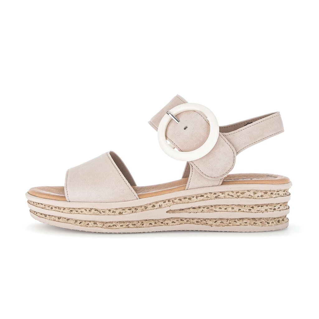 Sandale met plateauzool rose