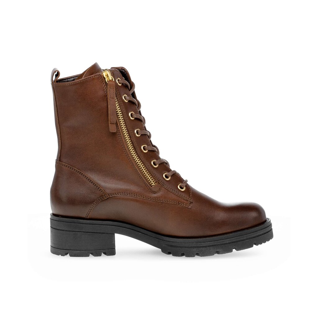 Enkellaarsjes met veter bruin