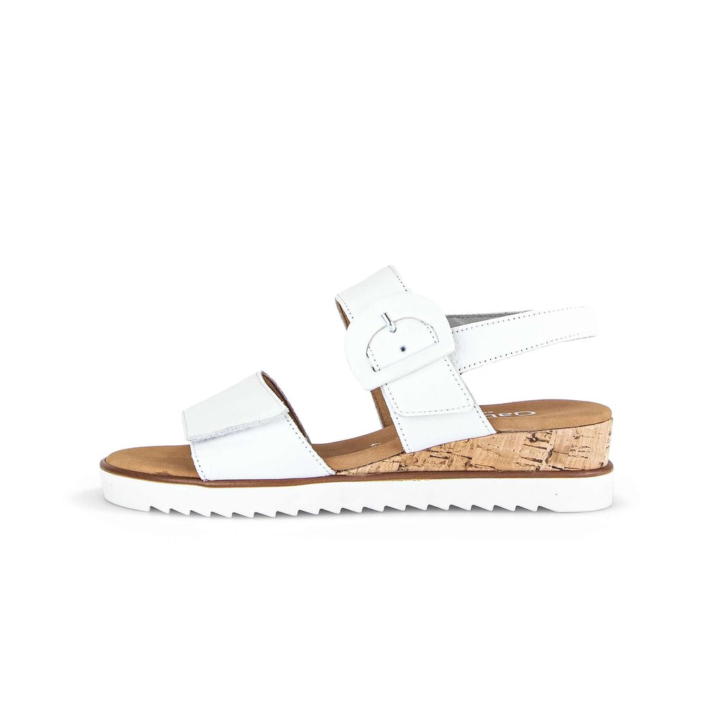 Sandaleno met sleehak wit