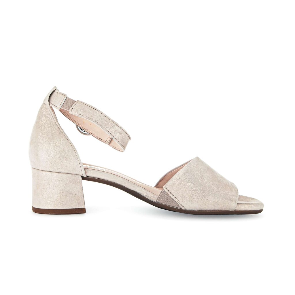 Sandal met riempjes beige