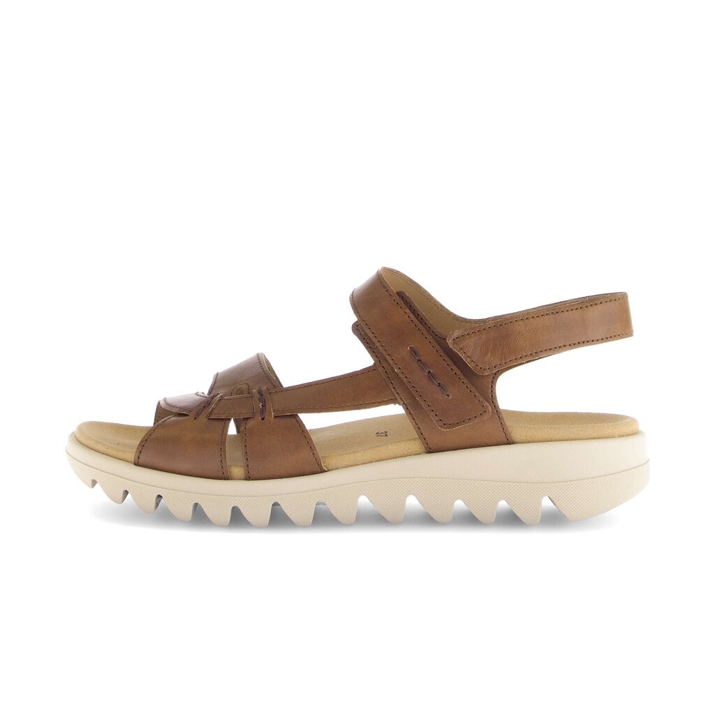 Sandal met riempjes bruin