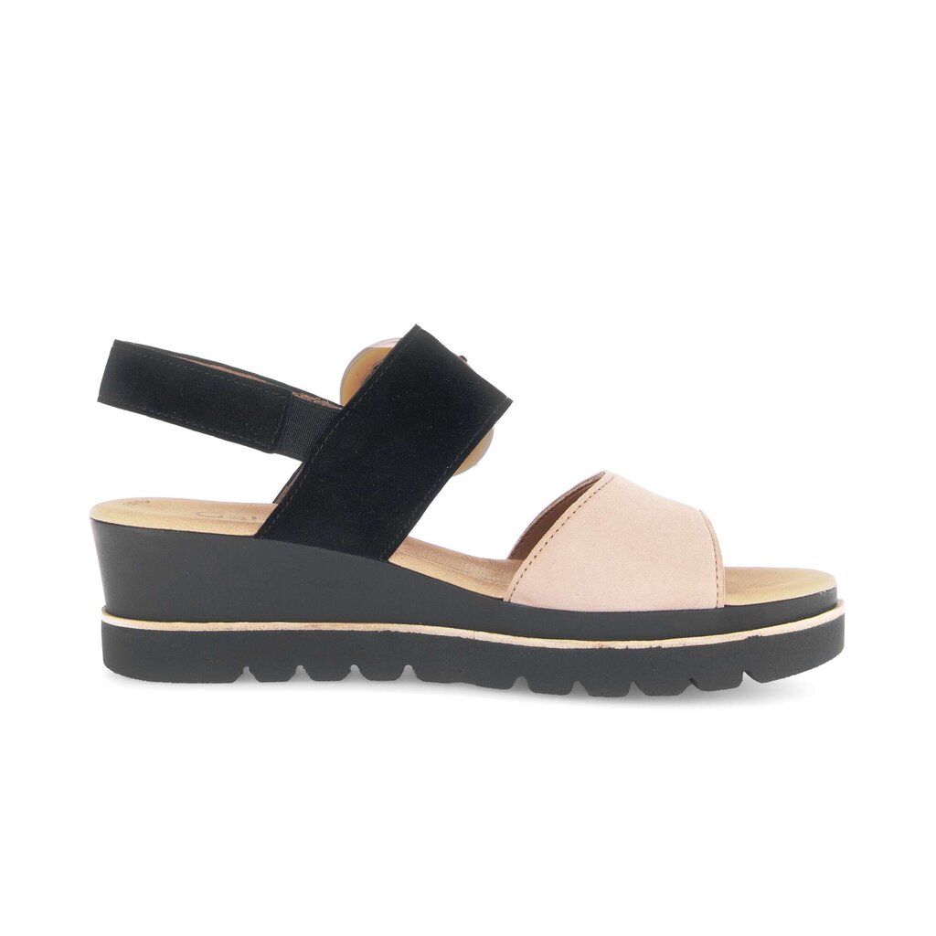 Sandale met plateauzool bruin