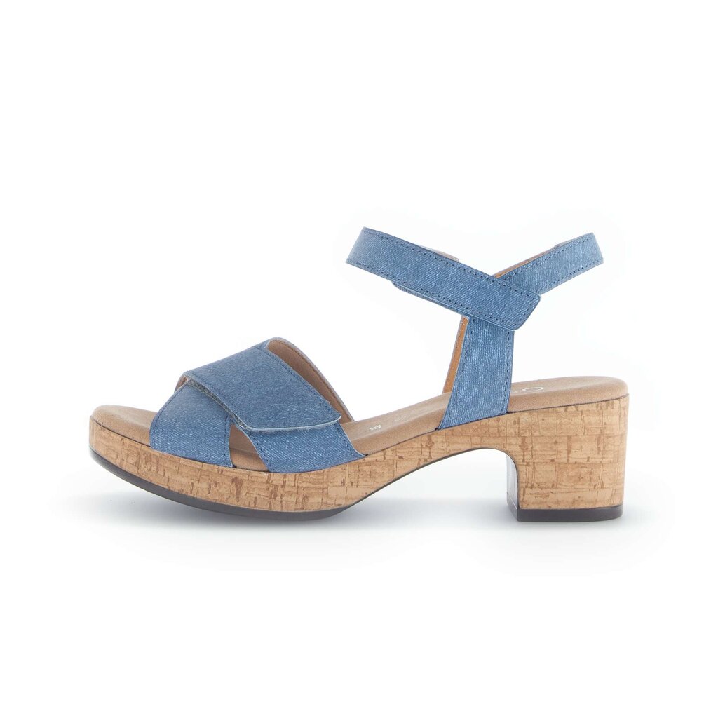 Sandal met riempjes blauw