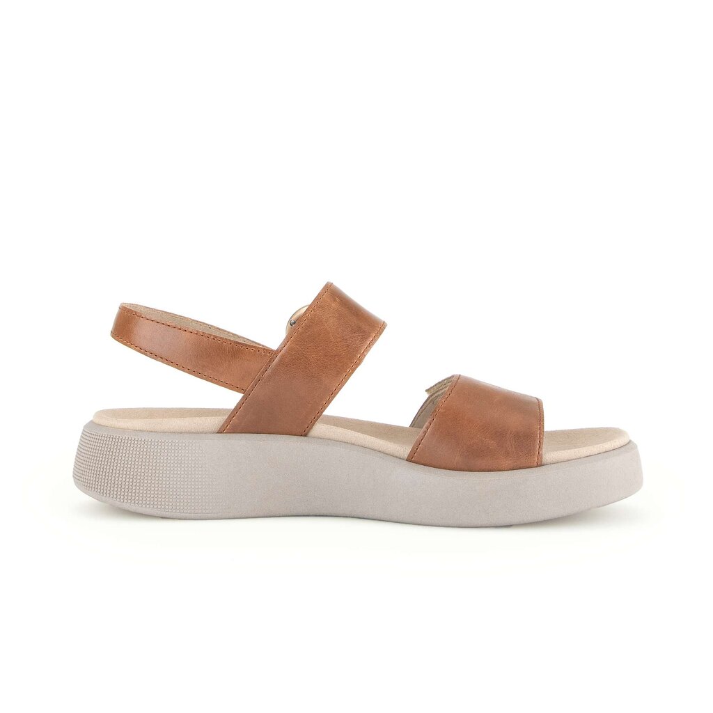 Sandale met plateauzool bruin