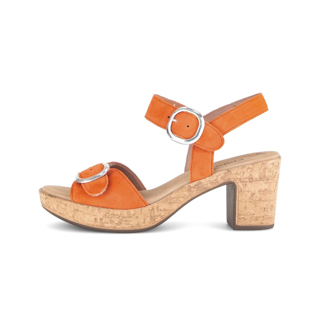 Sandale met plateauzool oranje