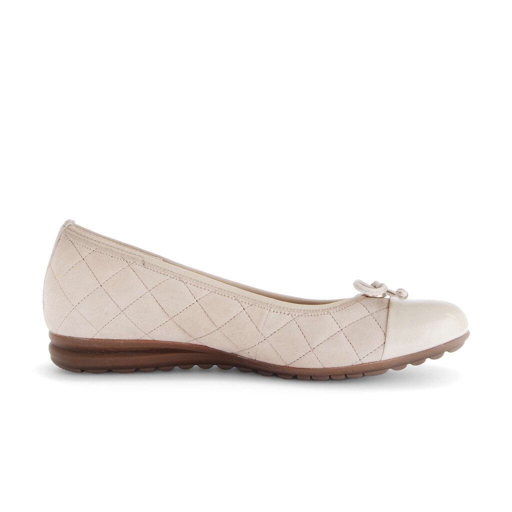 Sportieve ballerina beige