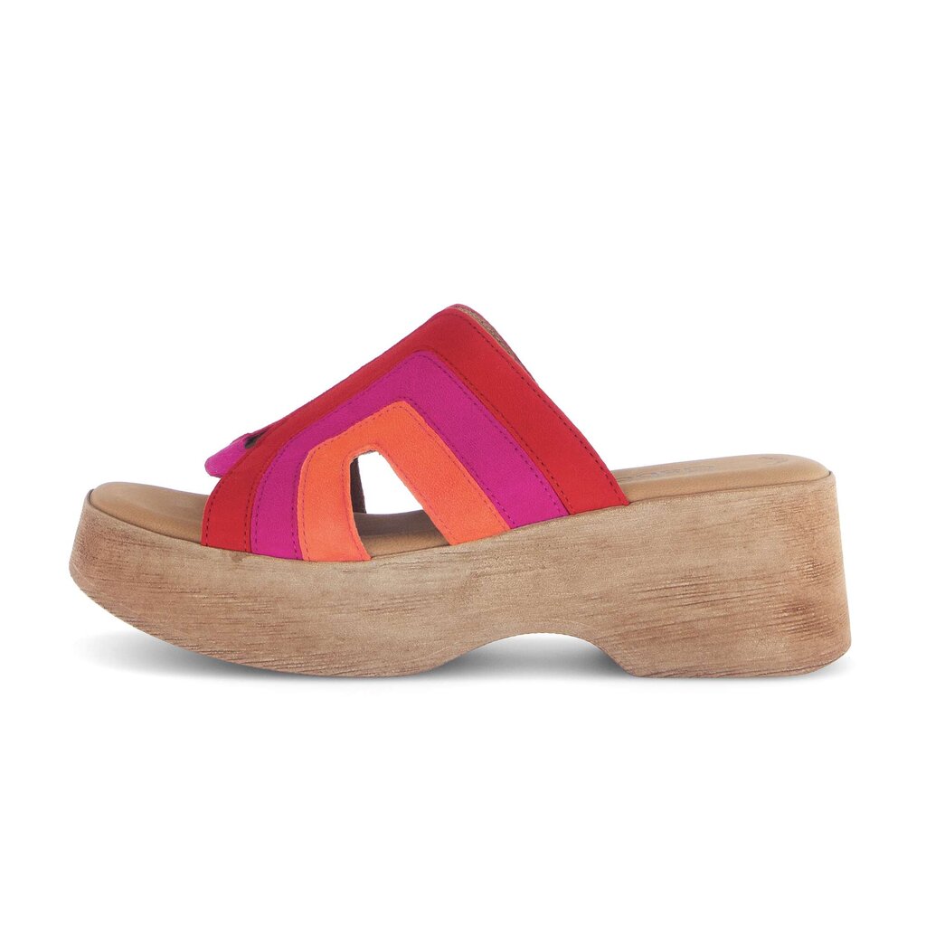 Sandale met plateauzool rood