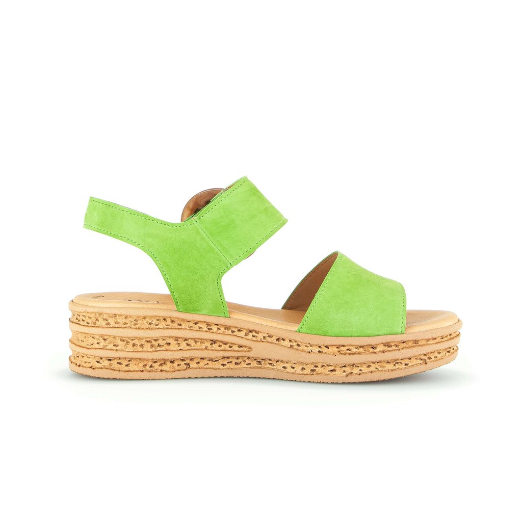 Sandale met plateauzool groen