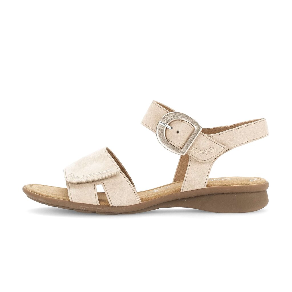 Sandal met riempjes beige