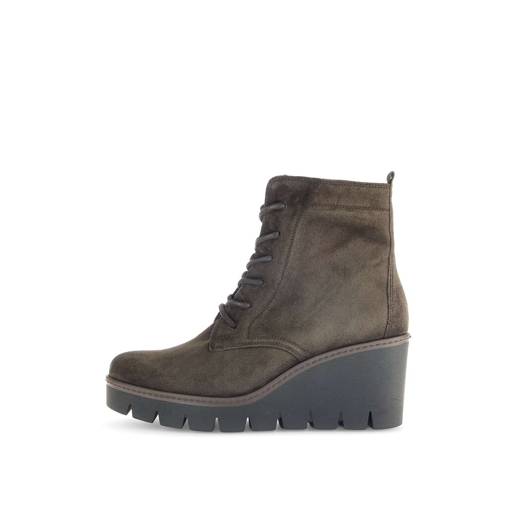 Enkellaarsjes op plateau bruin