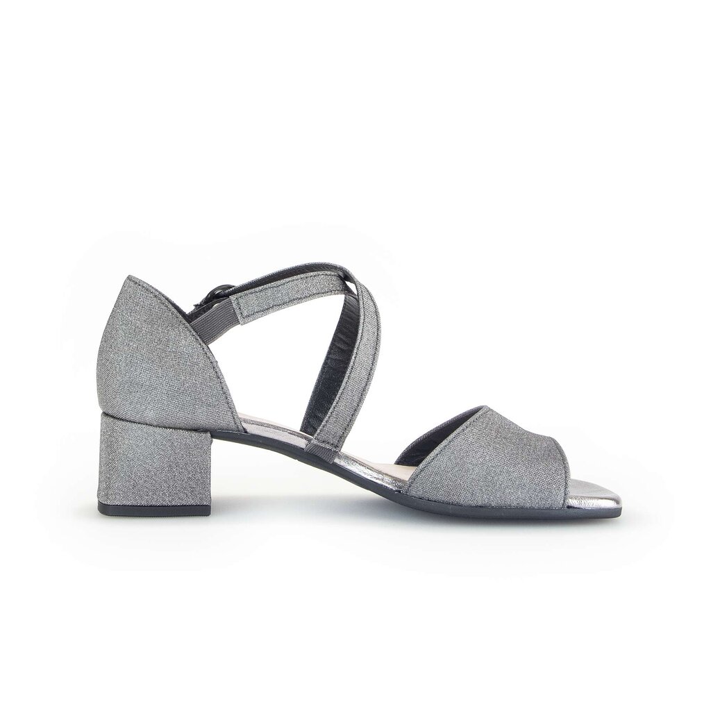 Sandal met riempjes grijs