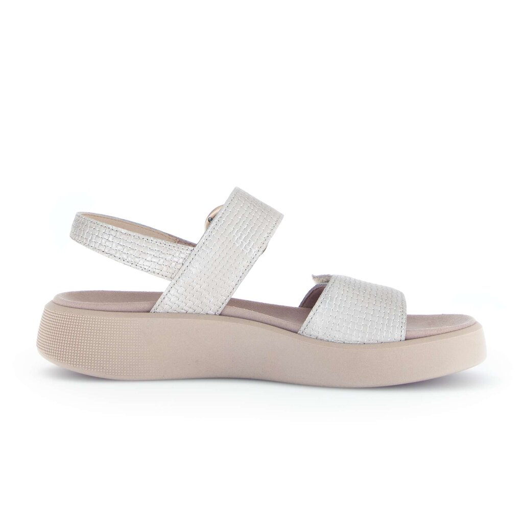 Sandal met riempjes goud