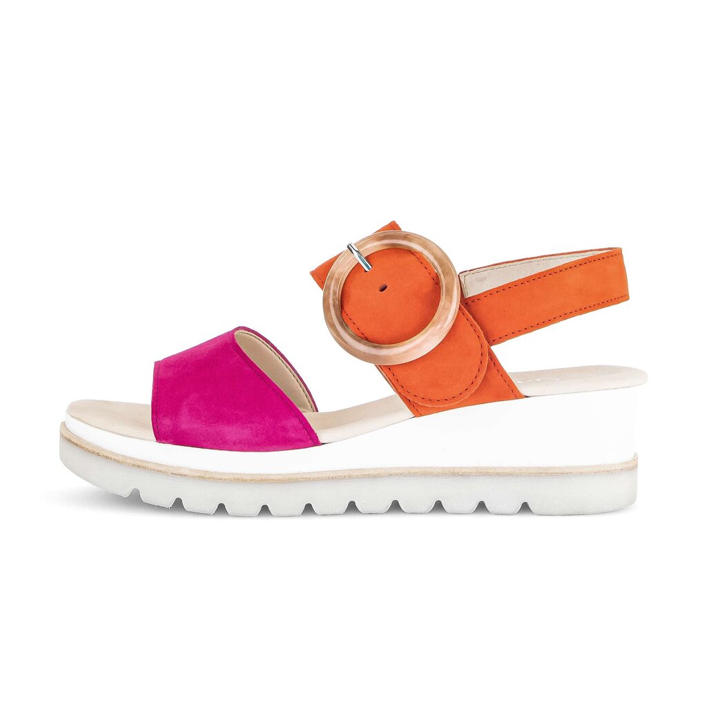 Sandale met plateauzool multicolour